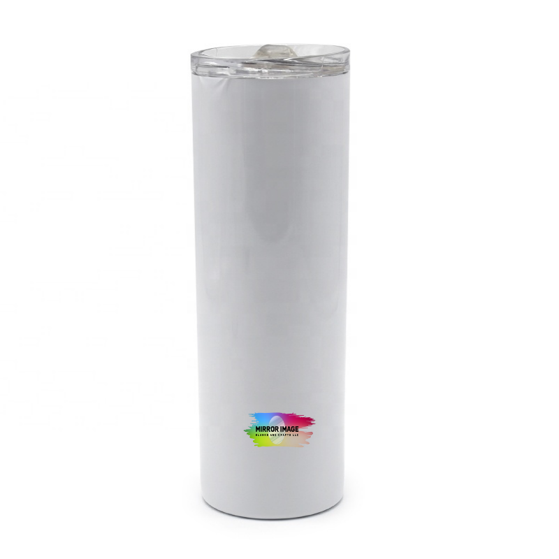 20oz Sublimation Straight Tumbler with Metal Straw