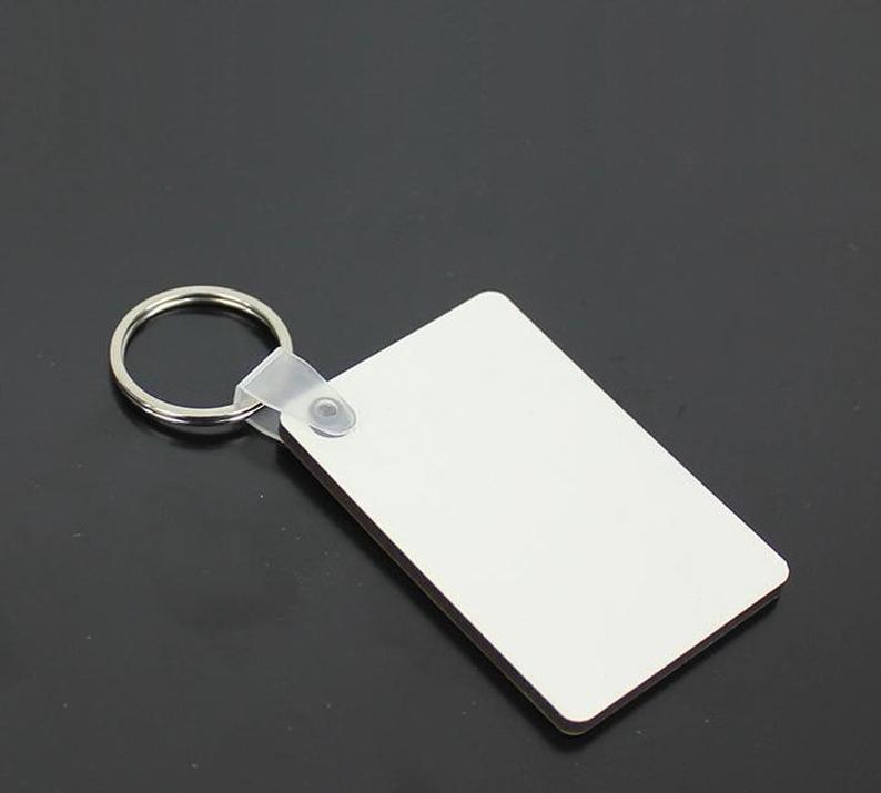 MDFSUB Sublimation Keychain Blanks Key Chains Double-sided With